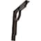 Ekena Millwork Maria Wrought Iron Bracket, (Triple center brace), Antiqued Bronze 2"W x 12"D x 15"H BKTM02X12X15TMAABZ - alternate 1